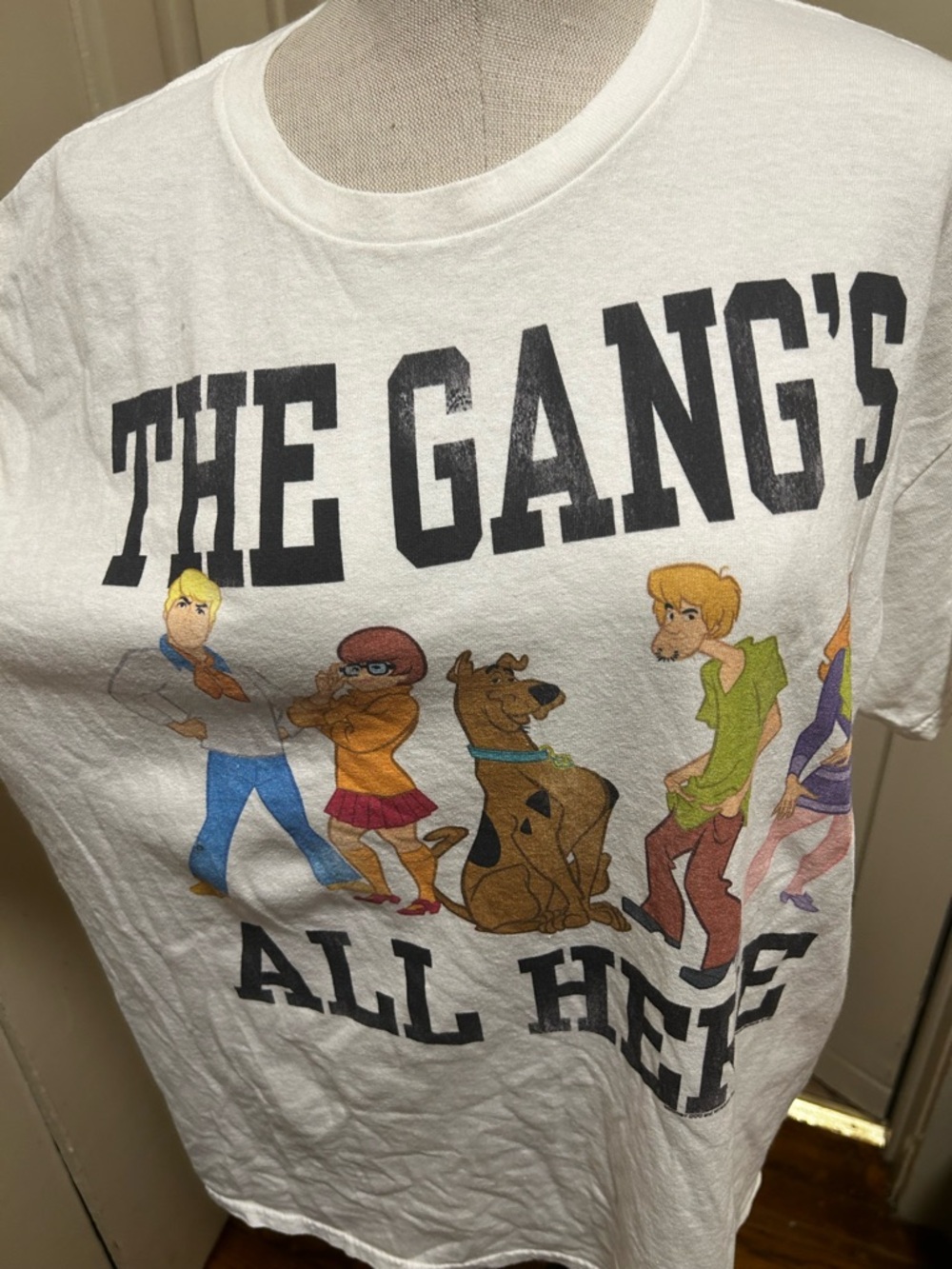 White Scooby-Doo The Gang's All Here Graphic Short Sleeve Tee